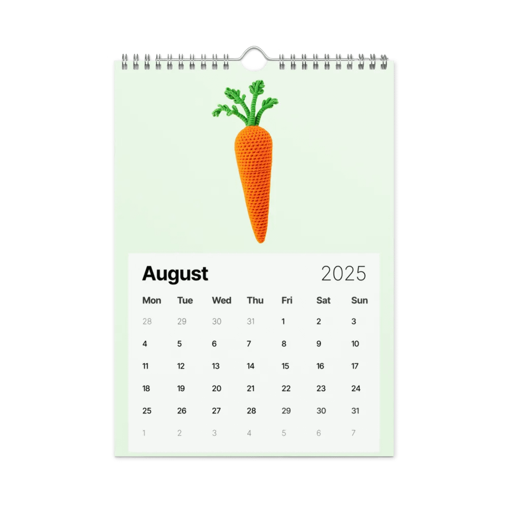 CozyAvocado's Healthy 2025 Calendar Veggie Edition product image (8)
