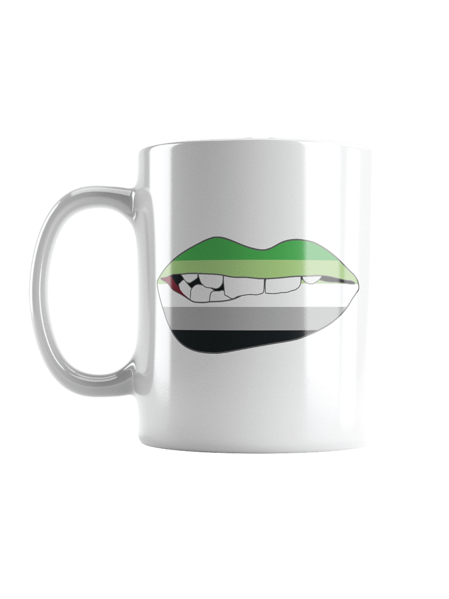 Aromantic Pride Flag Biting Lips Mug product image (6)