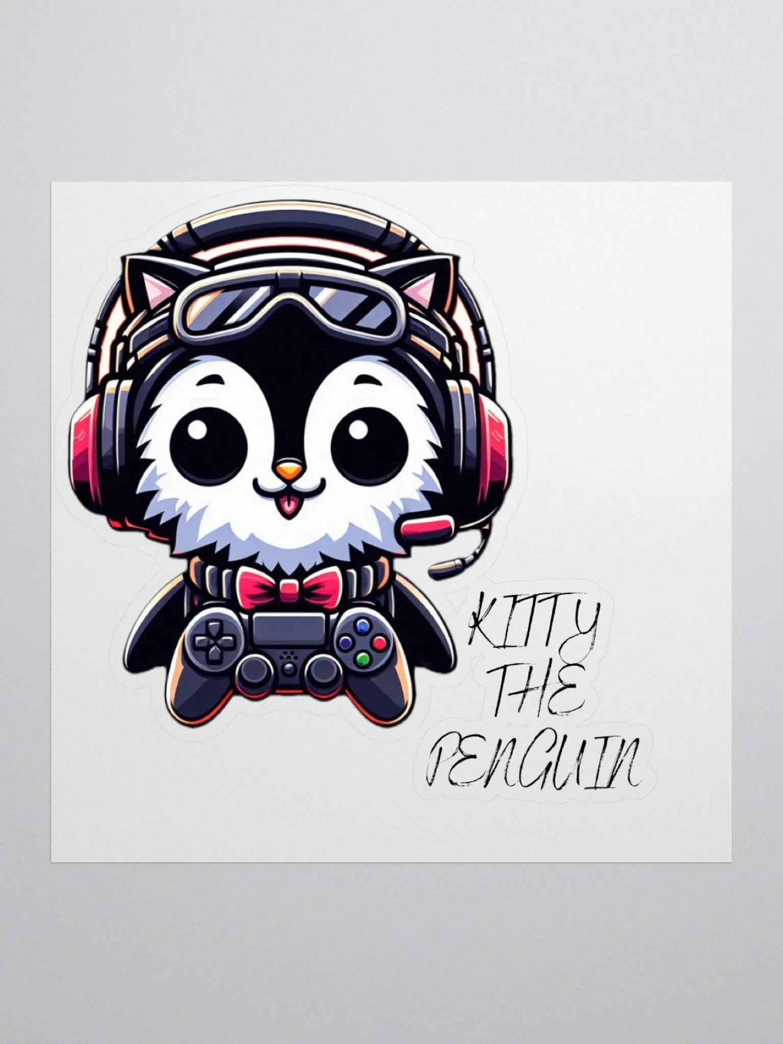 Game On Kitty - Vinyl Kiss Cut Stickers product image (2)