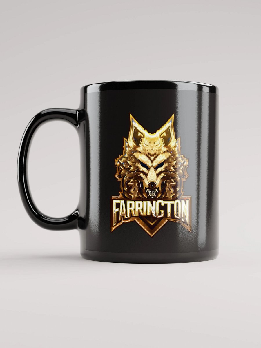 Golden Wolf Glossy Black Mug product image (12)