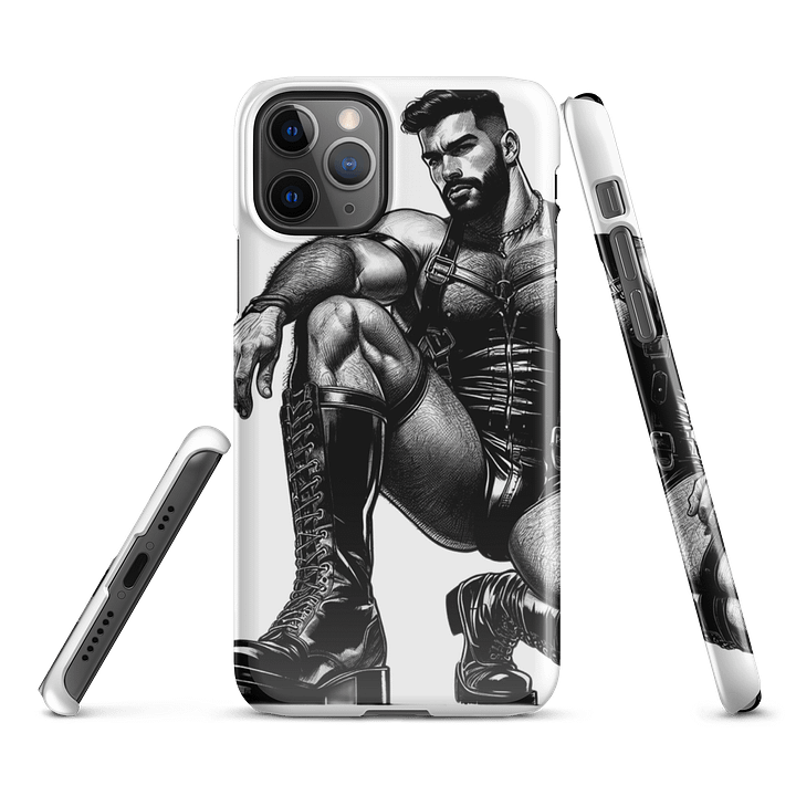 Gay Leather Top Man Leder Pride Daddy Tom of Finland Tribute Graphic Design iPhone Snap Case product image (1)