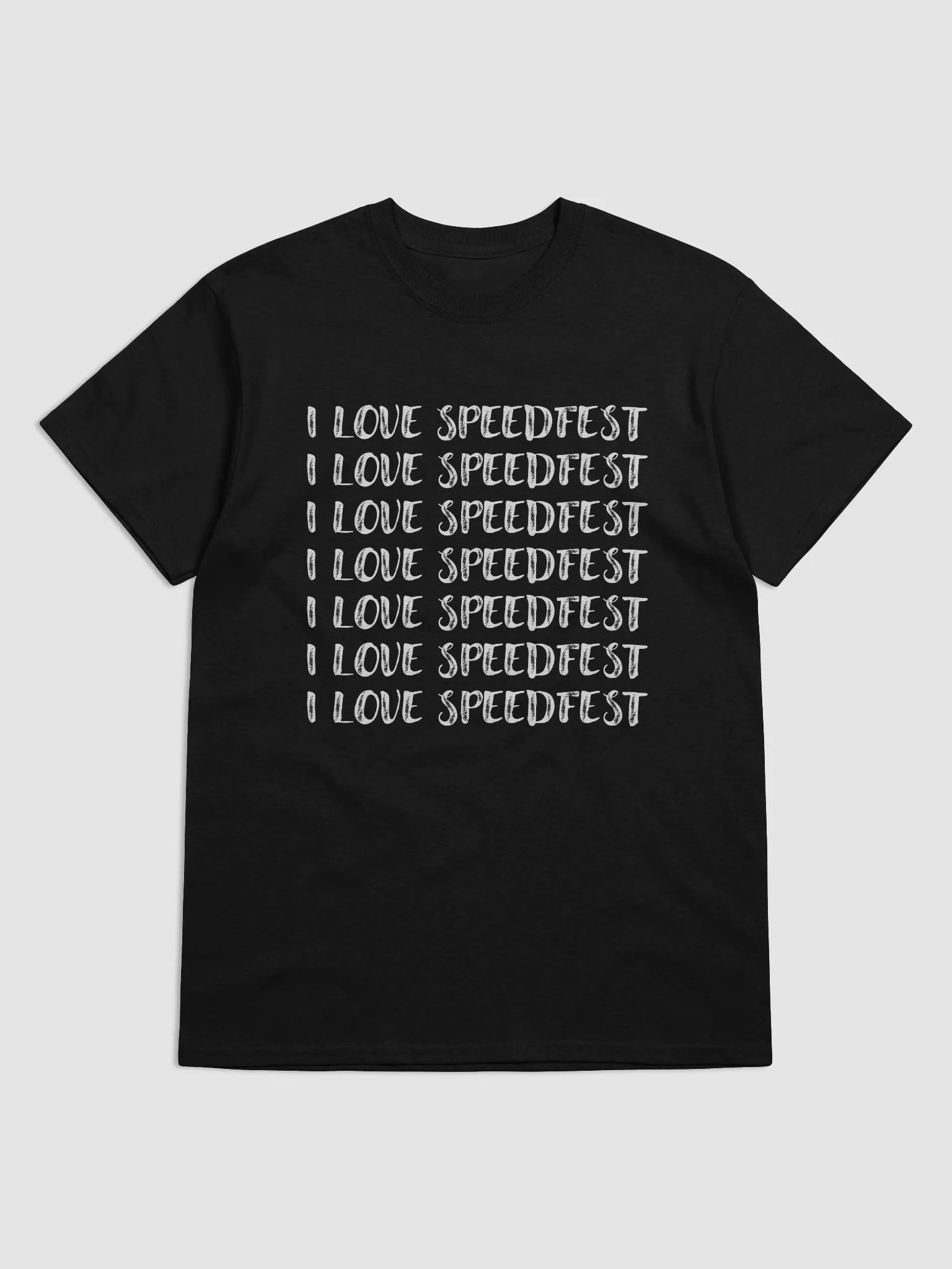 I Love Speedfest T-Shirt (Gildan Heavyweight Style)--White Letters product image (1)