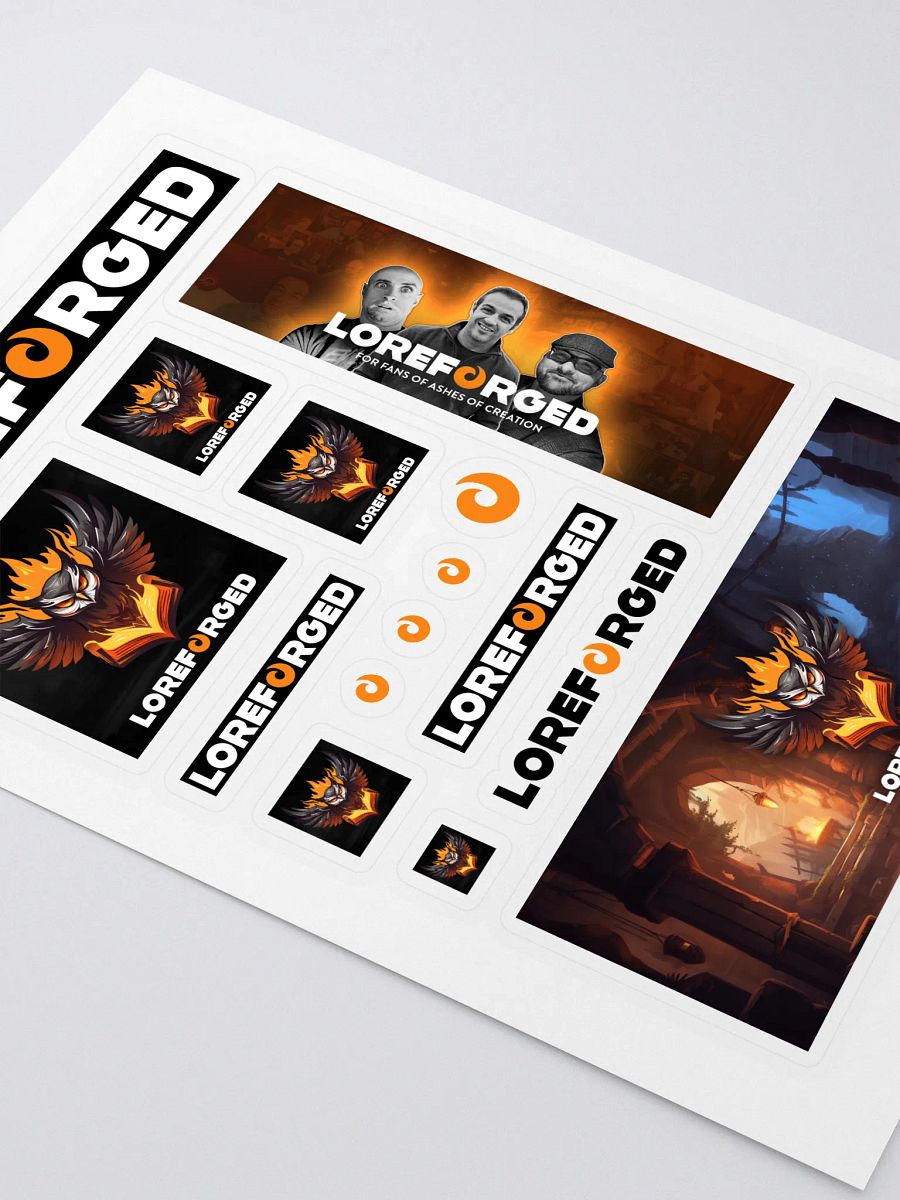 LoreForged Kiss Cut Sticker Sheet product image (2)