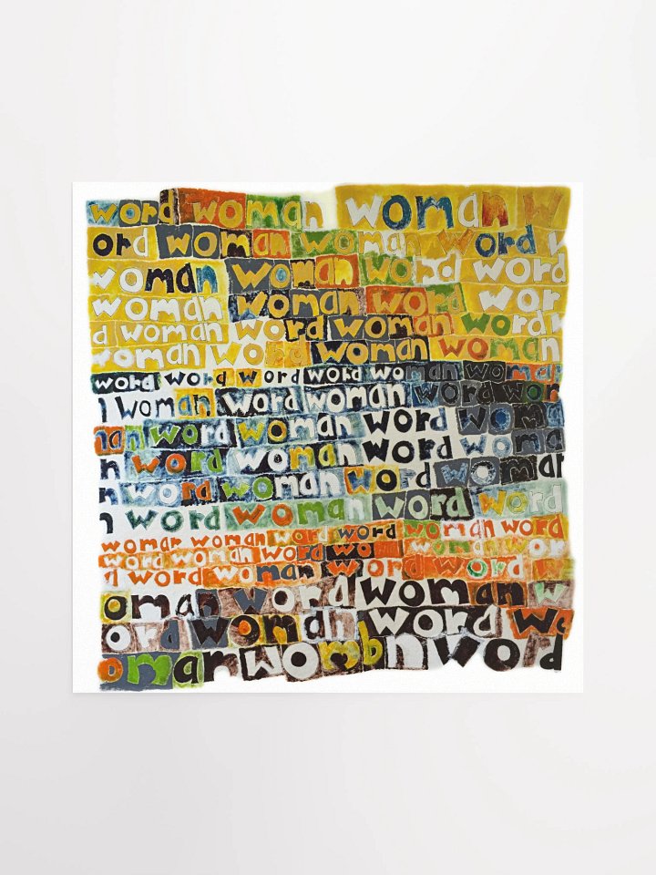Word Woman Poster product image (2)