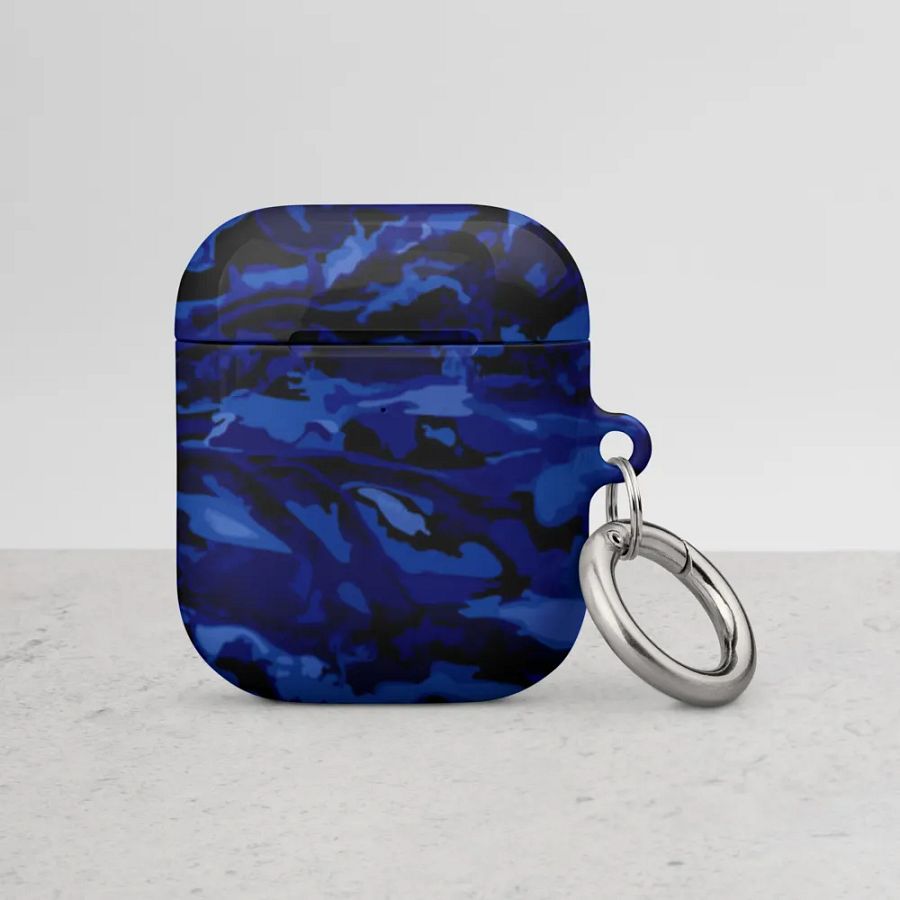 Dark Blue Camo AirPod Case product image (7)