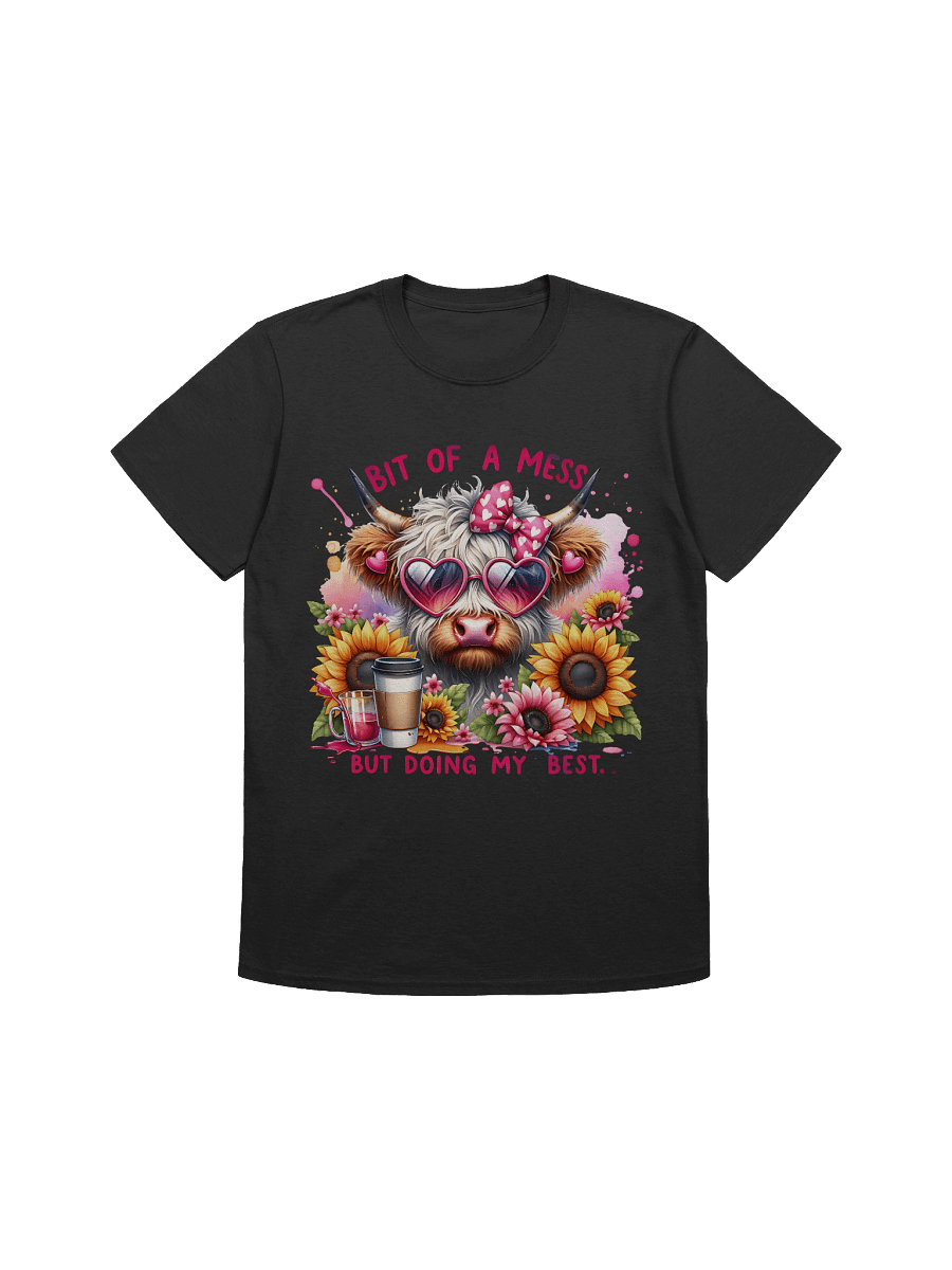 The "Messy & Motivated" Cow Shirt product image (2)