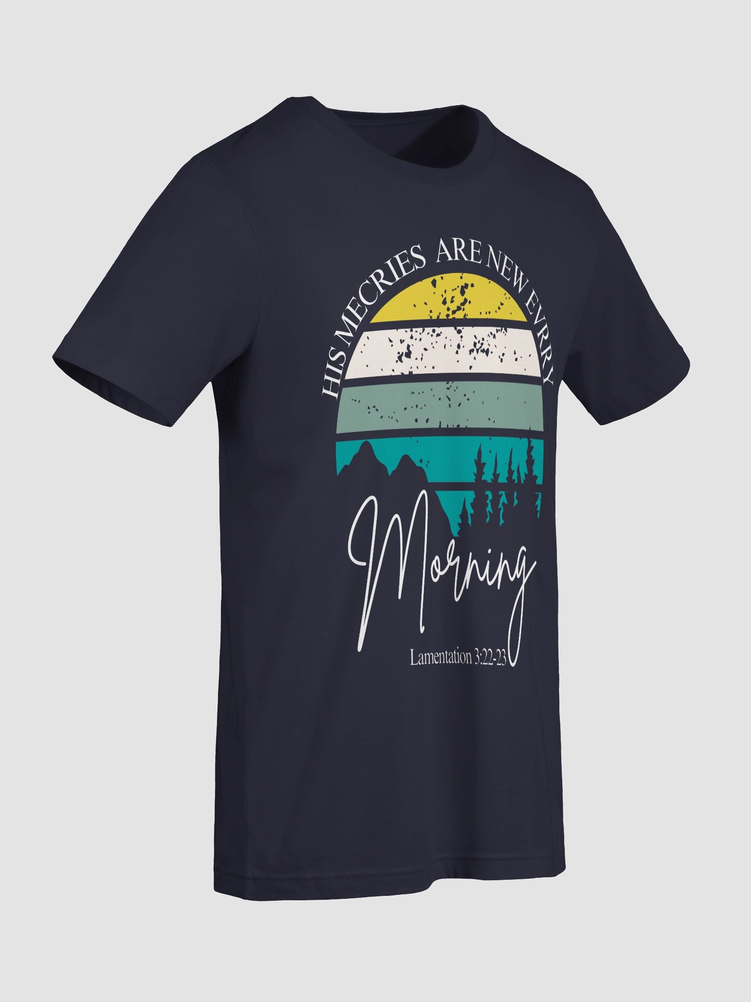 Sunrise Serenity Christian T-Shirt – Inspirational Bible Verse Tee – Soft Unisex Sunrise Graphic Shirt by KKacreations product image (34)