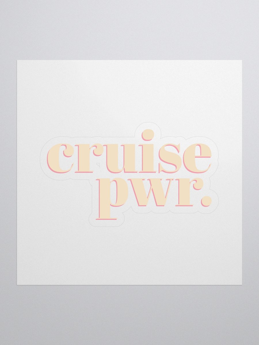 Cruise PWR Kiss Cut Stickers product image (1)