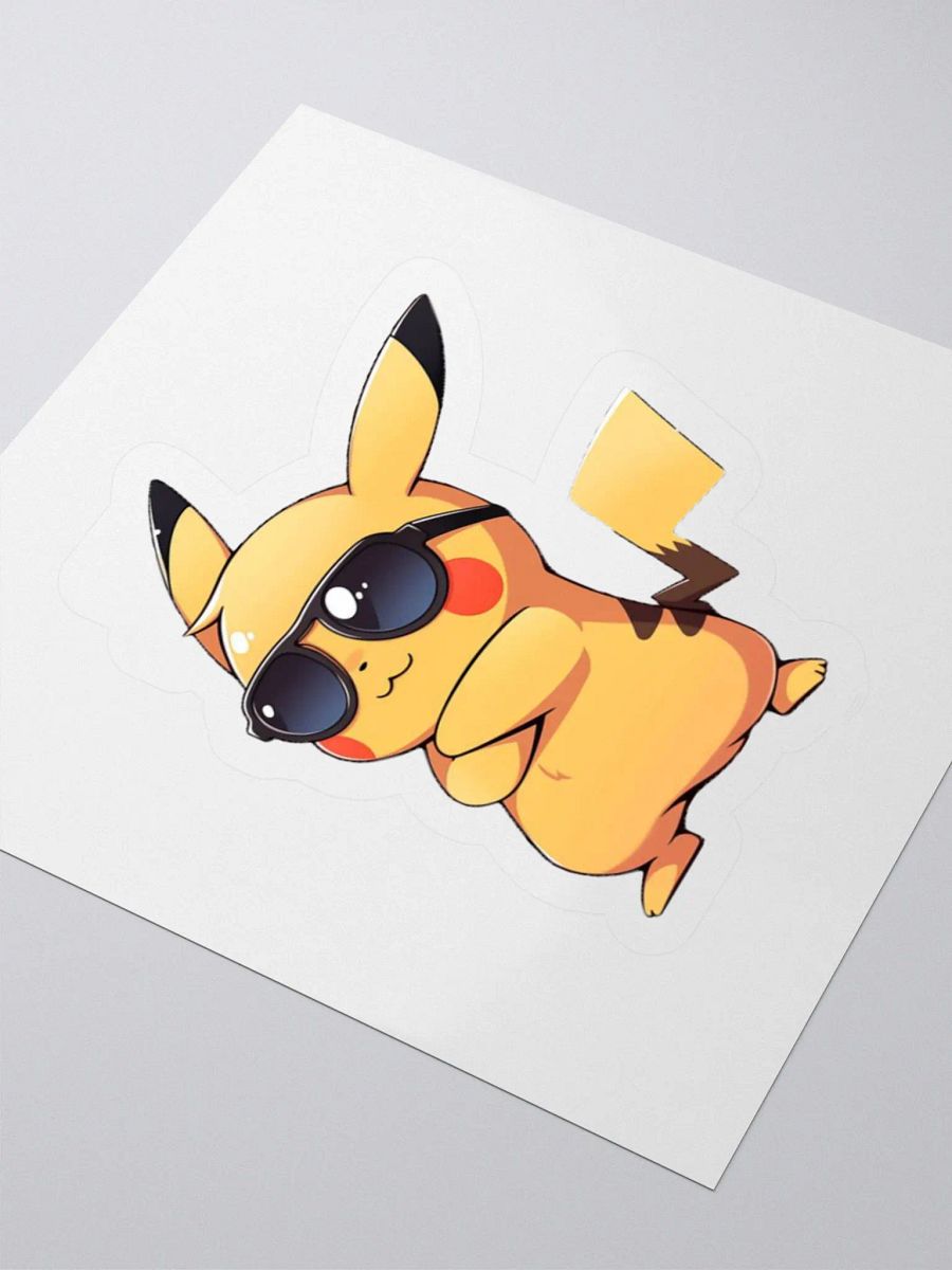 Pikachu Vibes Kiss Cut Stickers product image (7)