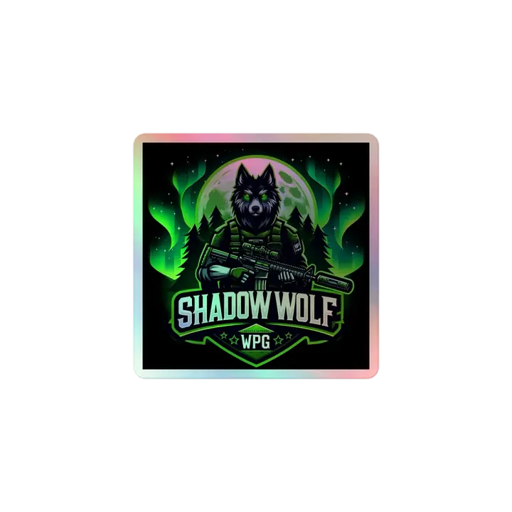 Shadow Wolf Holographic Sticker Sheet product image (1)