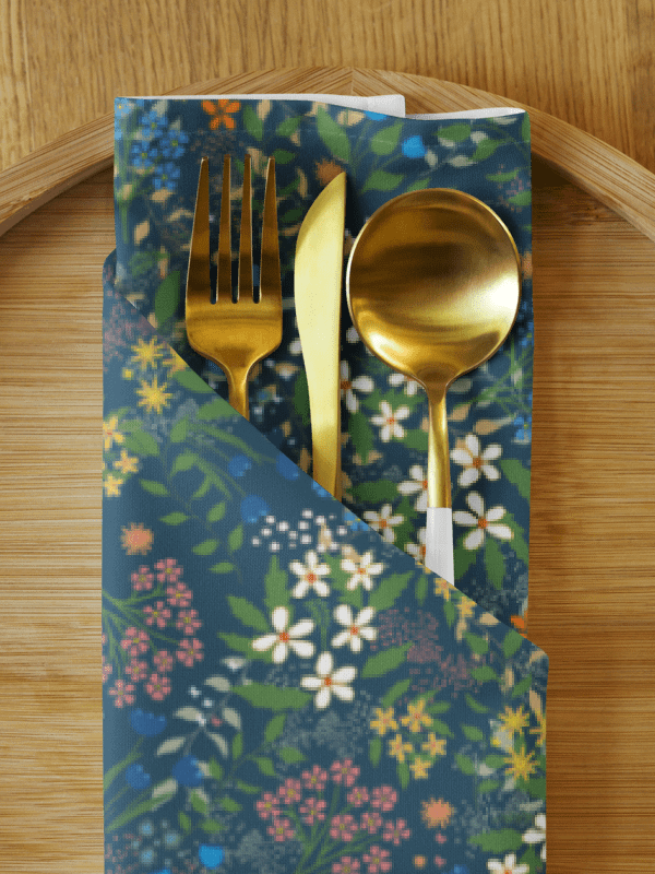 Variety Set of 4 Napkins Featuring Midnight Blues Bluebirds product image (8)