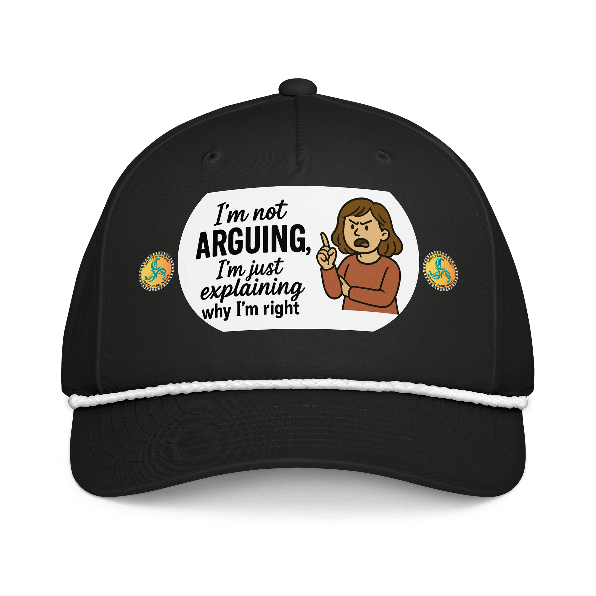 I'm not Arguing (Female) Richardson Five-Panel Classic Rope Cap product image (1)