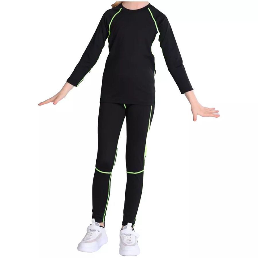 Kids Boys Girls Tracksuit Fitness Sweatshirt With Trousers Active Sportsuit Gym product image (6)