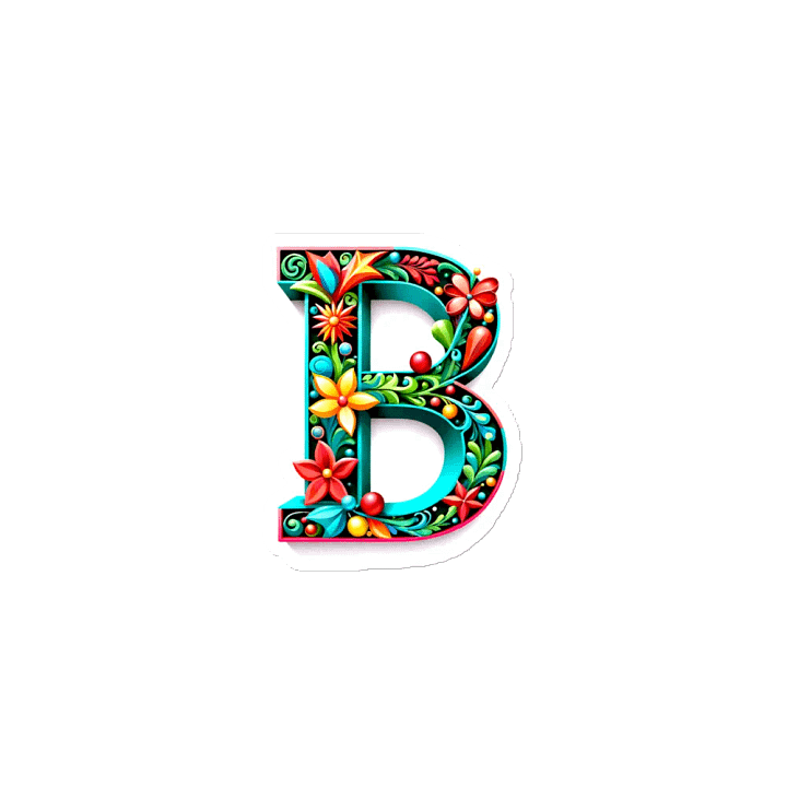 Christmas Monogram Letter B(7) Magnet product image (2)
