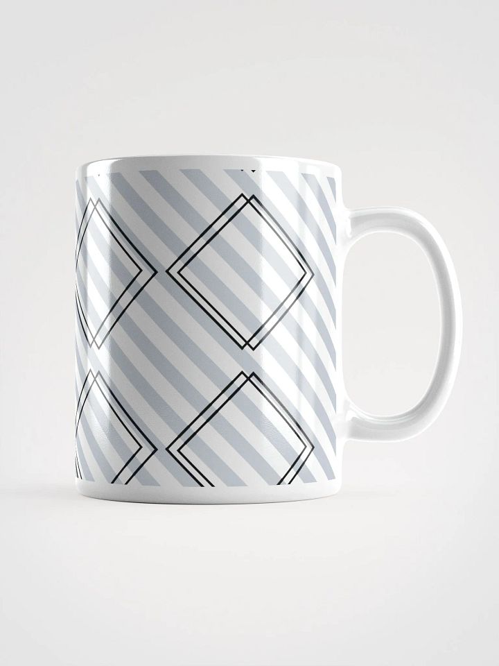 Double Diamonds And Stripes - White Mug product image (2)