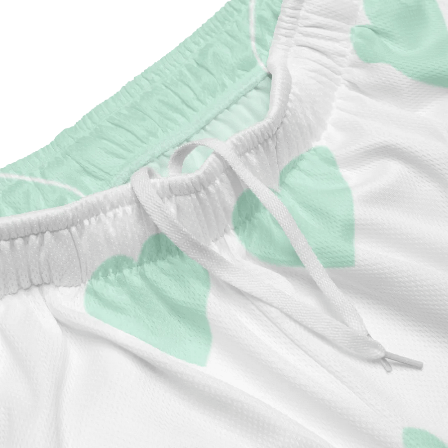 Lingling Kwong Unisex Mesh Shorts (White & Blue) product image (3)