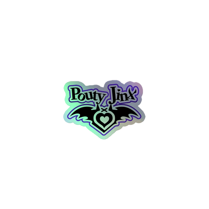 Pouty Jinx Holographic Heart Sticker Set product image (1)