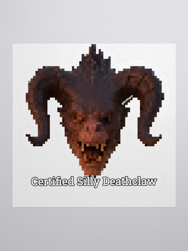"Certified Silly Deathclaw" Sticker product image (2)