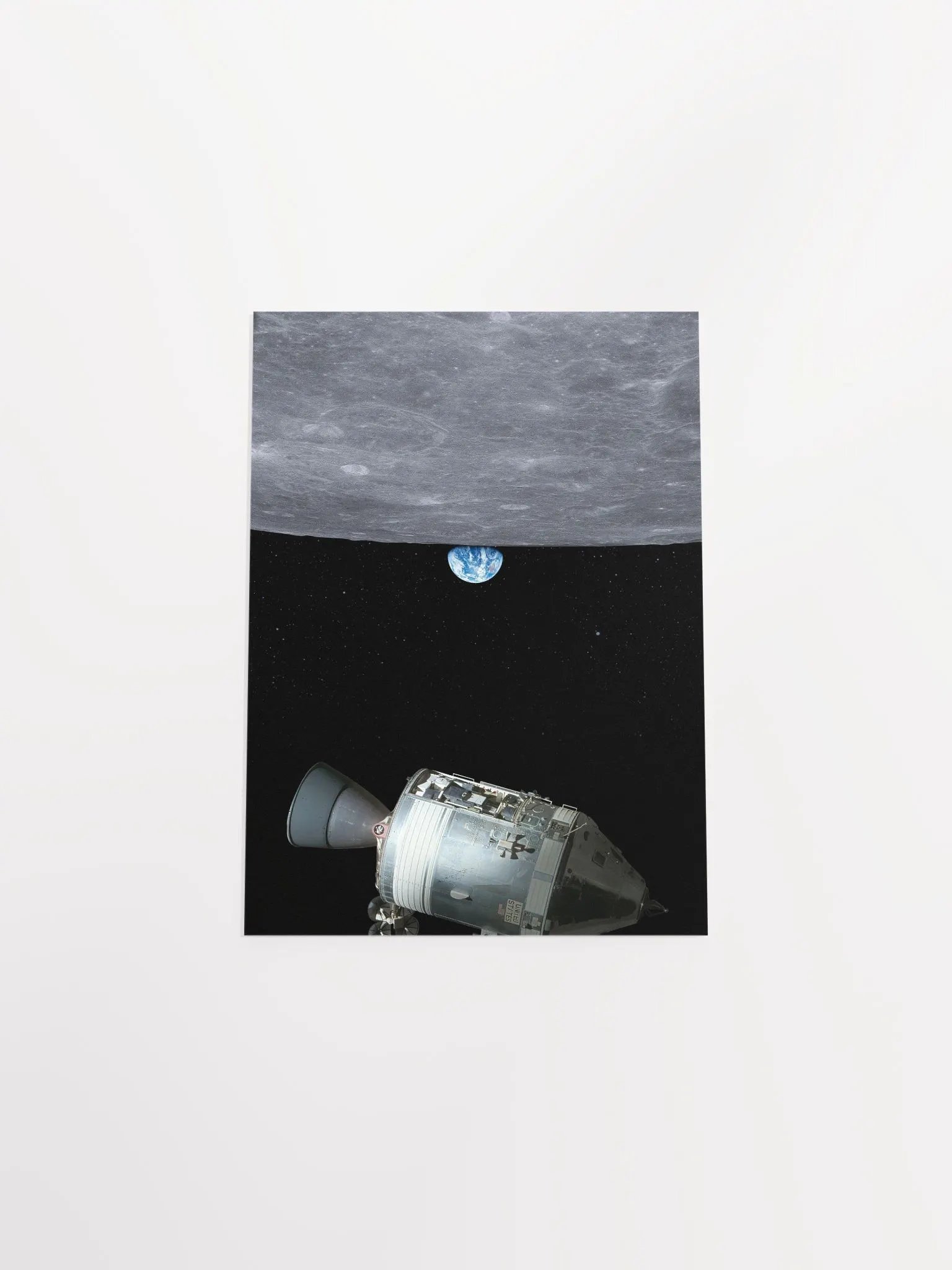 Moon and Apollo 11 (Up and down) — space poster, science poster, space photo, nasa poster product image (9)