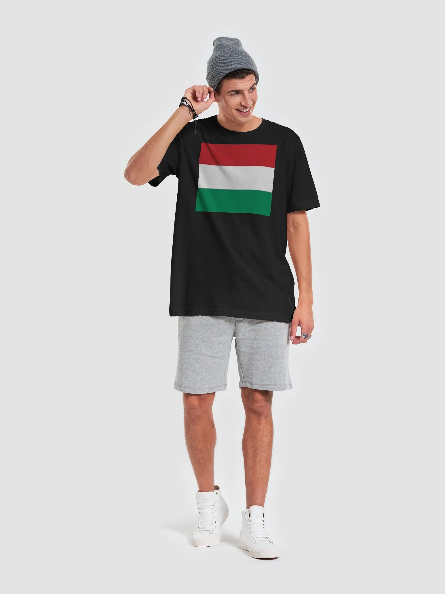 Exclusive Supersoft Unisex Hungary Flag Graphic Tee by Graphic Grove product image (2)