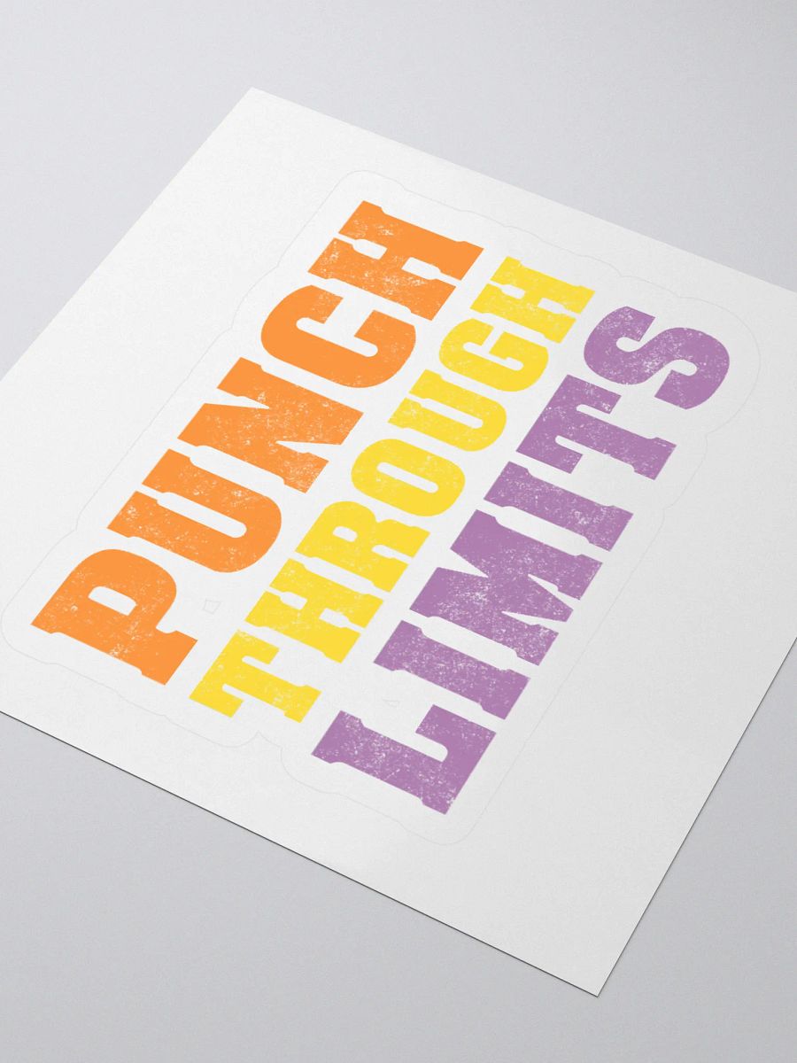 Punch Through Limits Kiss Cut Stickers product image (9)
