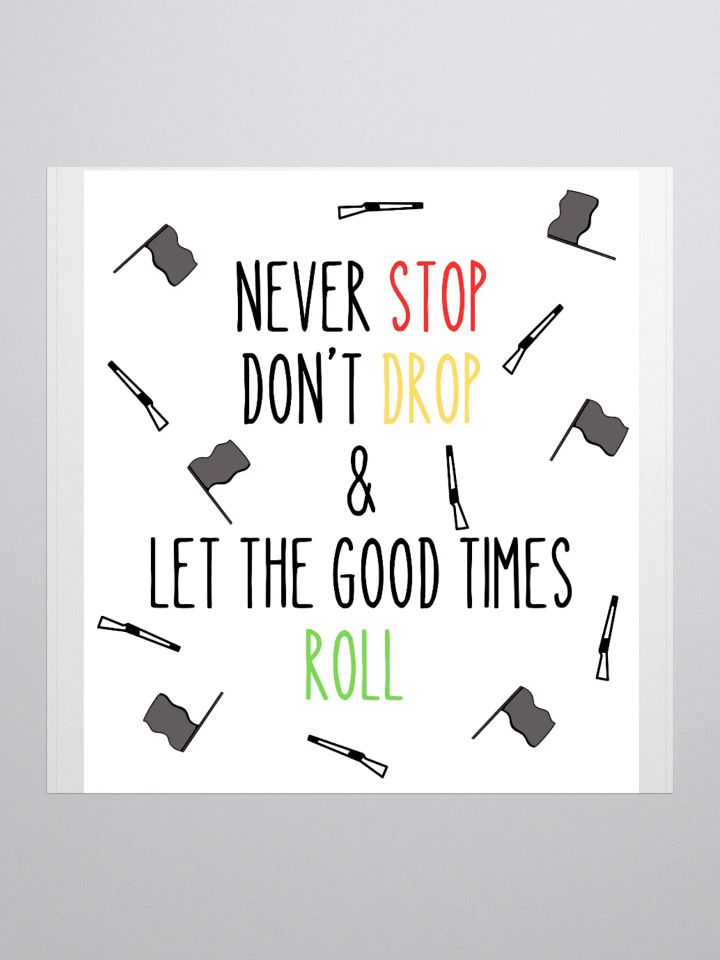 Stop, Drop & Roll Kiss Cut Stickers product image (3)