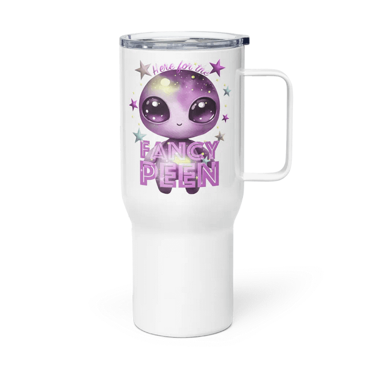 Fancy Alien Travel Mug (Soft Mauve Dude) product image (2)