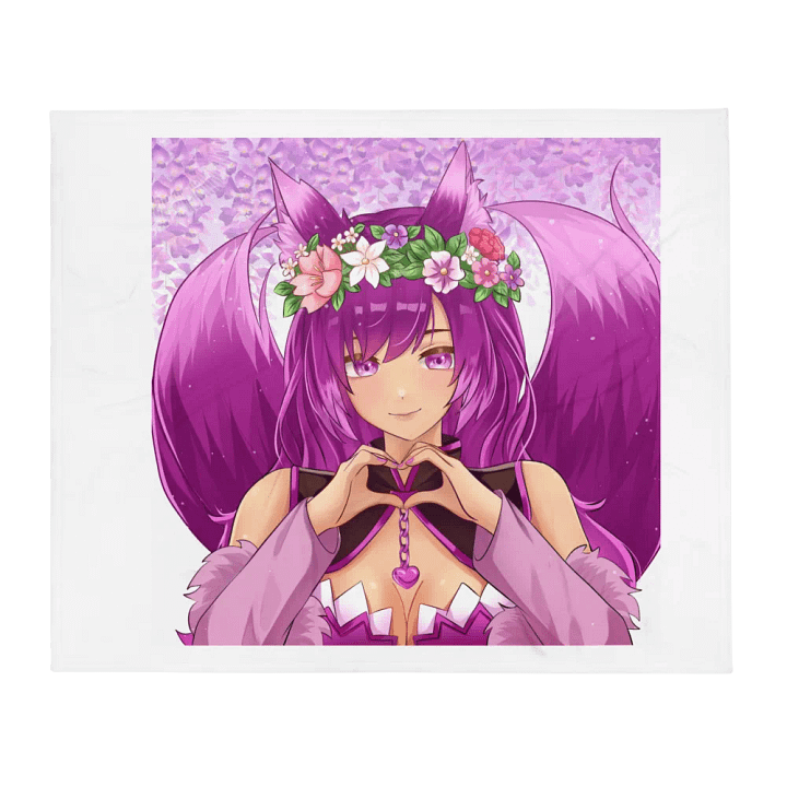 Fox-Eared Floral Bliss Throw Blanket product image (2)