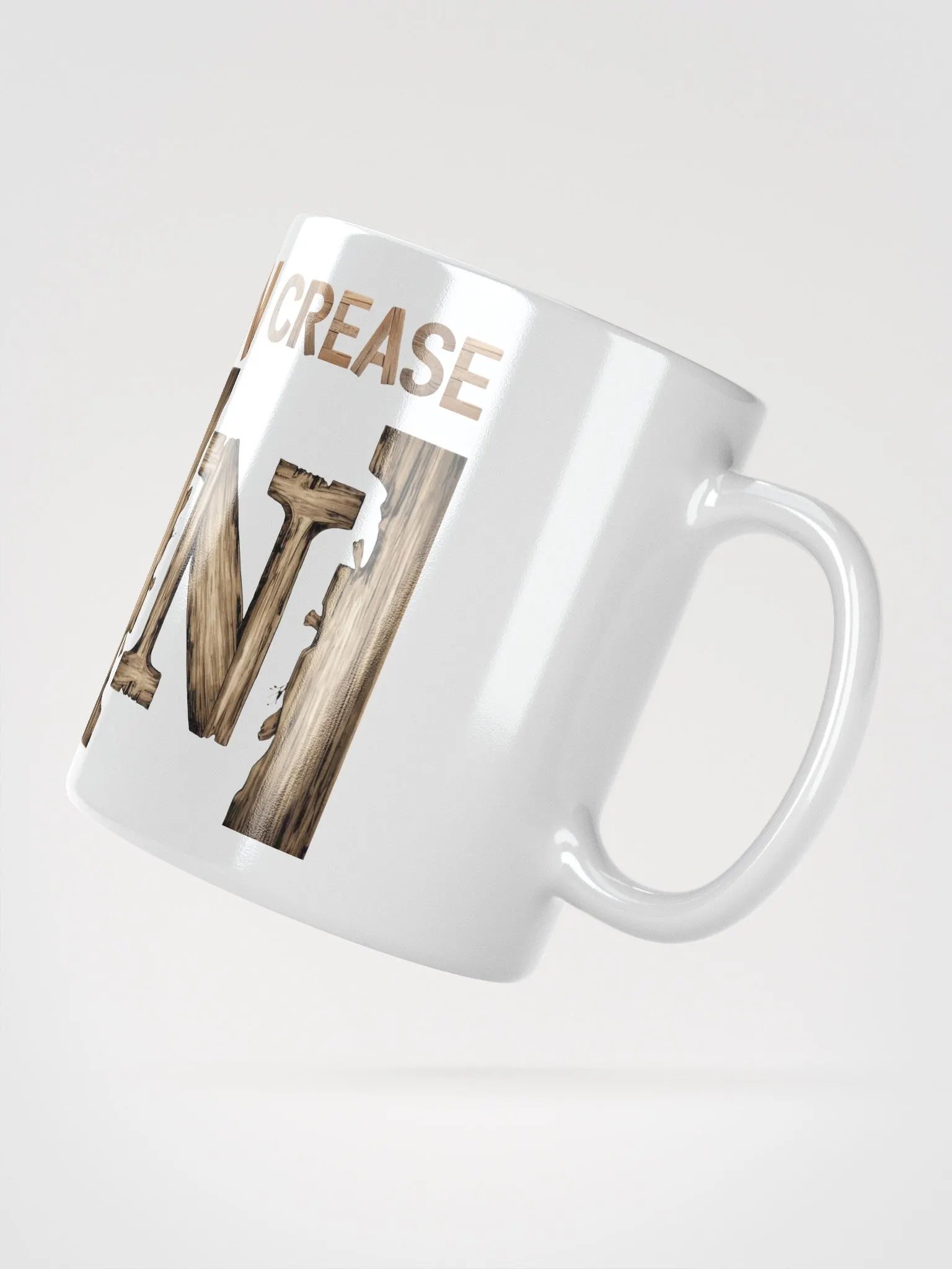N Crease - Funny Wordplay White Coffee Mug product image (13)