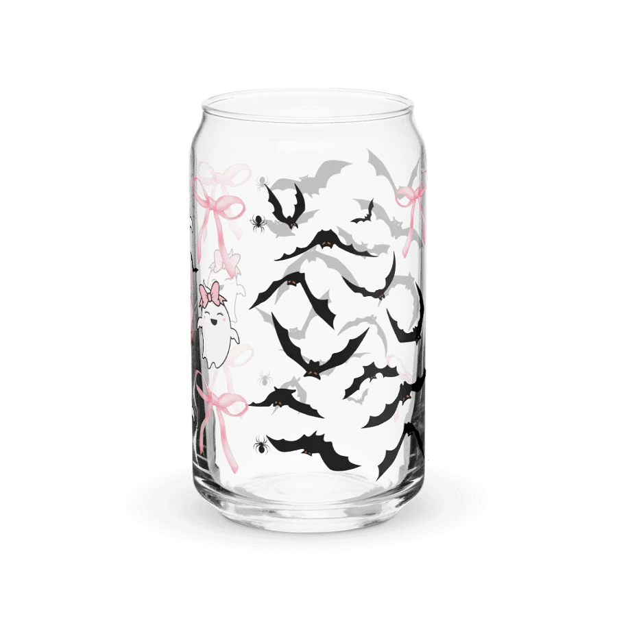 Spooky Ghost Halloween coquette pink bow Glassware Set product image (39)