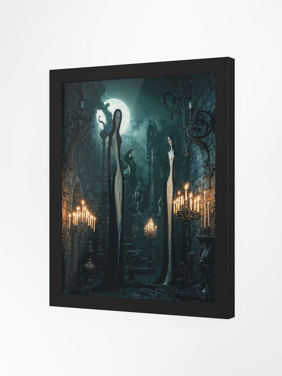 Gothic Moonlit Encounter Framed Print product image (9)