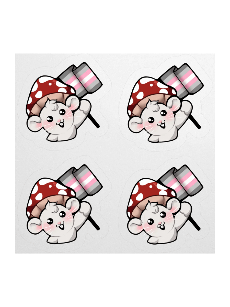 Demigirl Pride Flag Stickers product image (1)