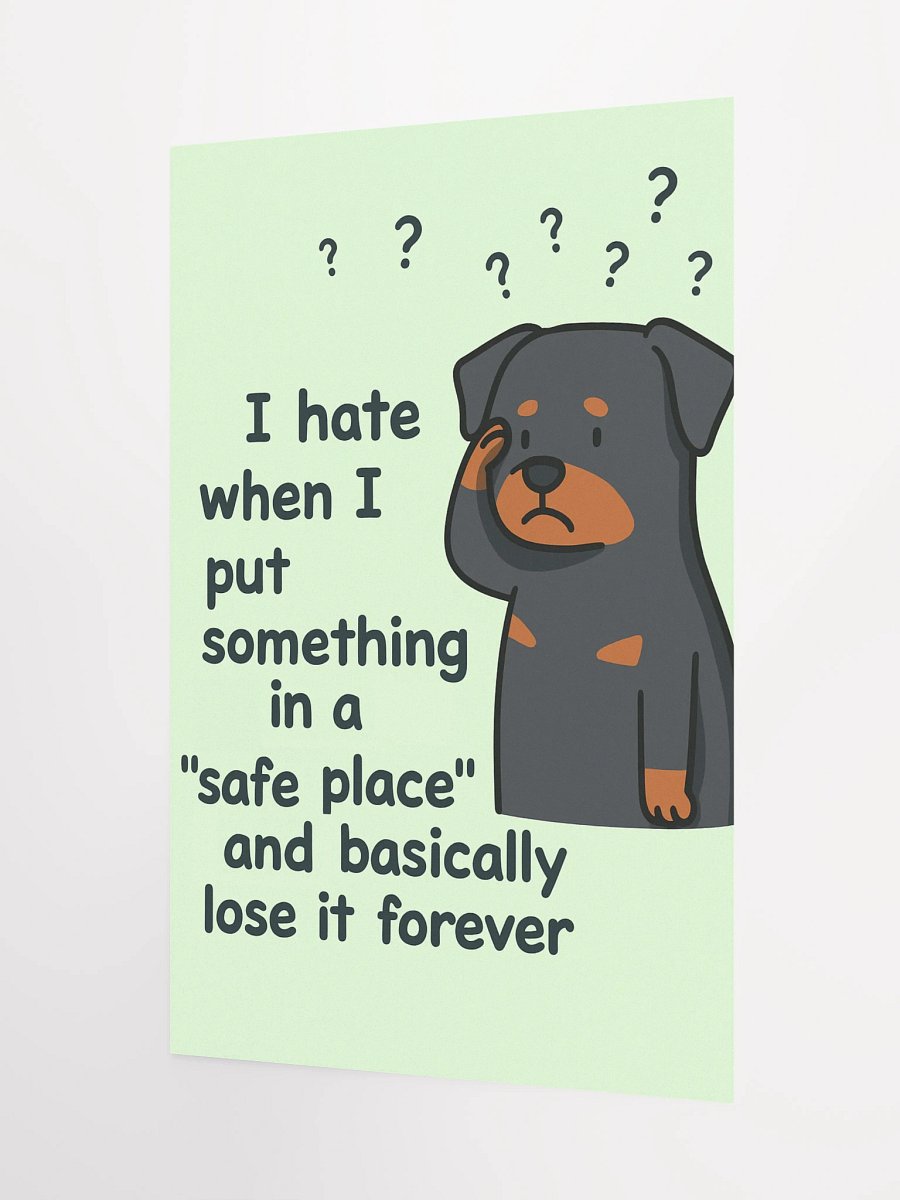 "Safe Place" Rottweiler Poster product image (7)