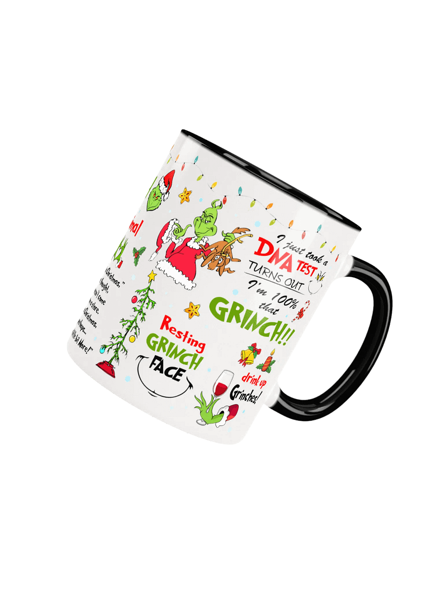 Festive Santa Green Character Ceramic Mug product image (34)