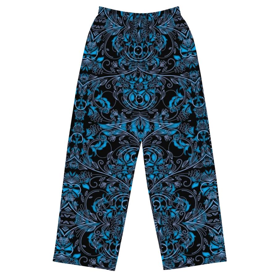 Blue Vines and Lace Wideleg Pants product image (2)