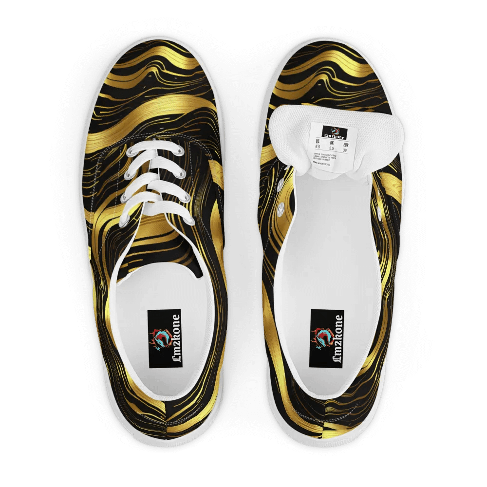 Golden Wave - Lace-Up Canvas Shoes product image (8)