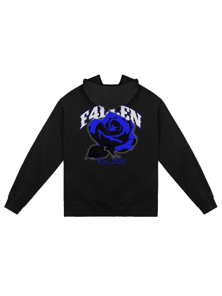 F4LLEN Blue Flower Hoodie [ Black ] product image (1)