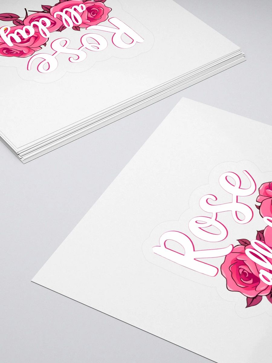 Rose All Day Kiss Cut Stickers product image (14)