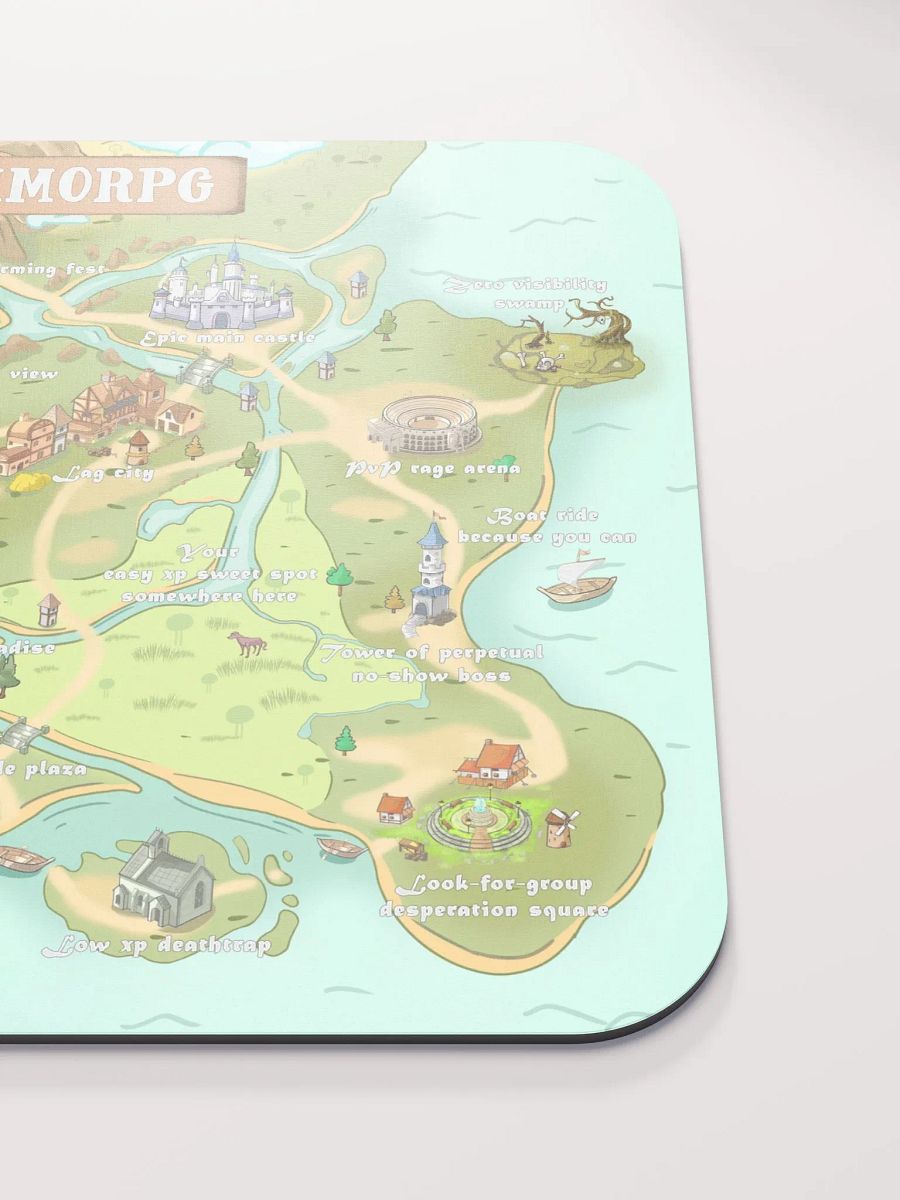 Map of Every MMORPG mouse pad 8.7″ x 7.1″, funny gift for gamers, RPG players product image (5)