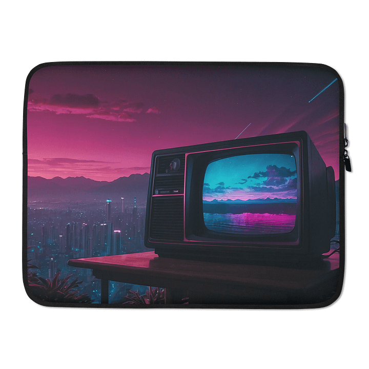 Neon Transmission | REIDOS Sonic Healing Laptop Sleeve product image (2)