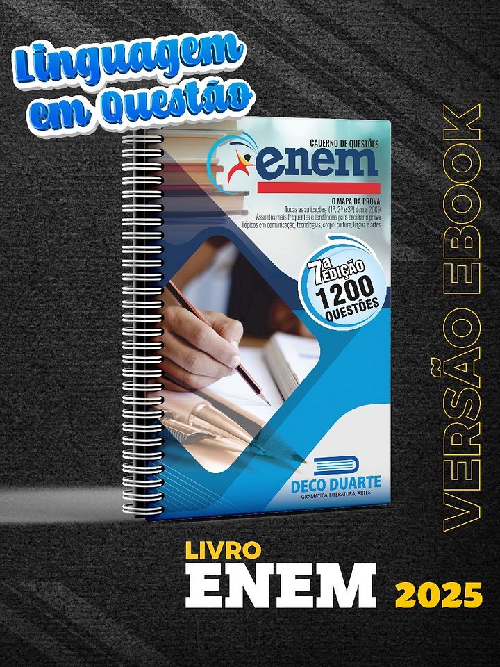 E-book ENEM - 1200 questões de Linguagens por conteúdo e habilidade product image (1)