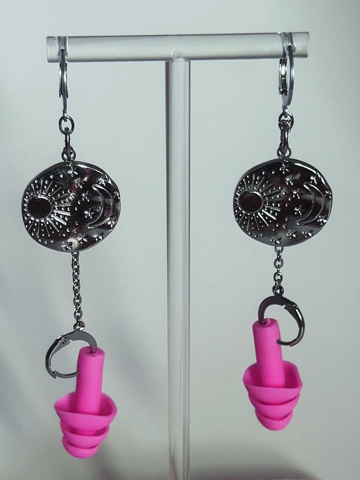 Stainless Steel Sun Disks Bass Busterz Earrings product image (1)