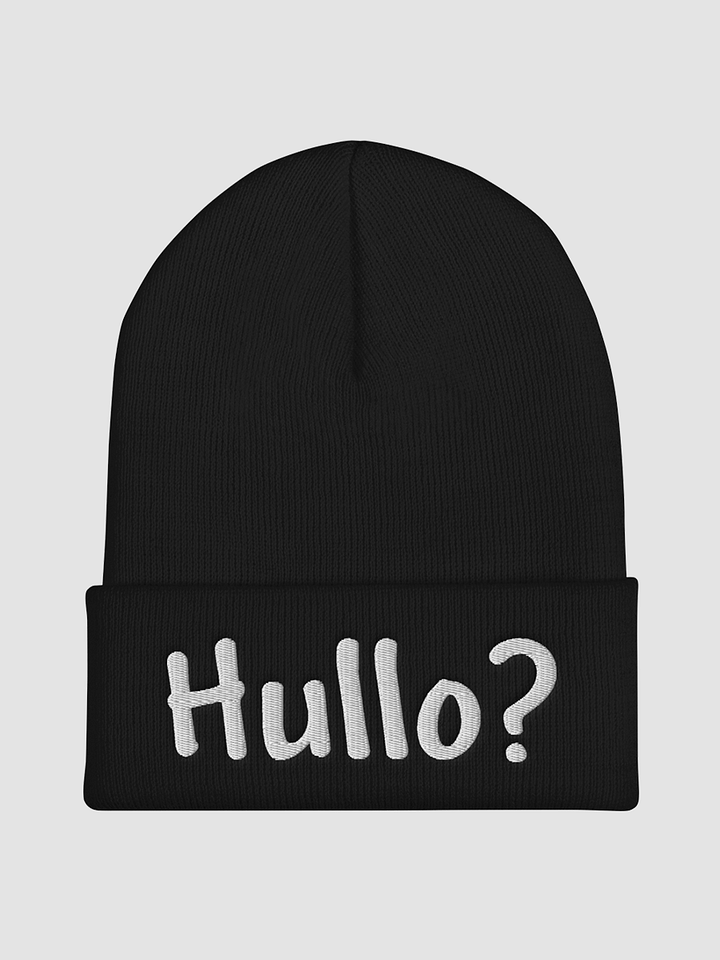 [PixelxKitten] Hullo? Cuffed Beanie in Black and White product image (1)