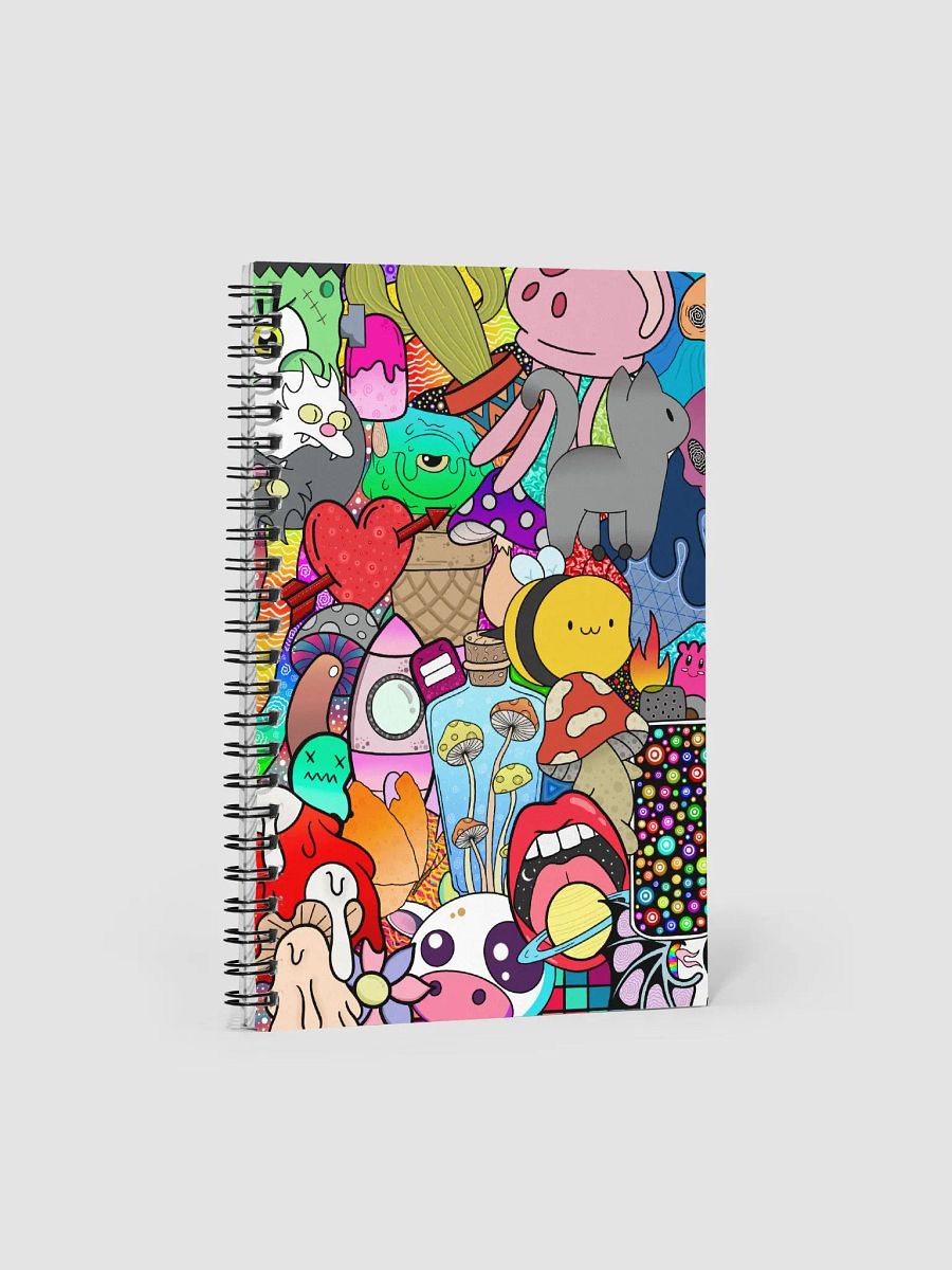 Trippy Collage Notebook product image (1)