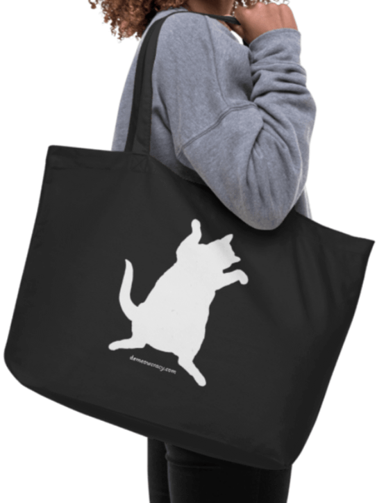 Patriotic KAMALA Statement Reversible Demeowcracy Cat Tote Bag product image (7)