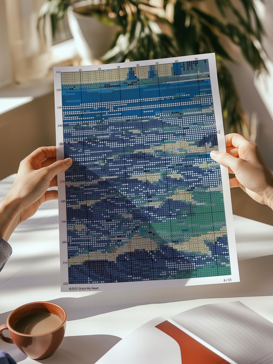 Sea Cliffs Cross Stitch Pattern product image (7)