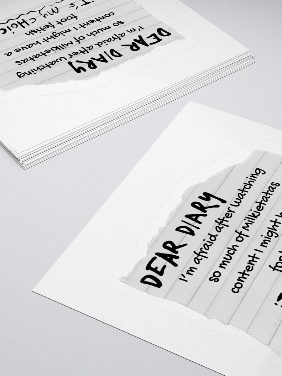 "DEAR DIARY" Sticker product image (10)