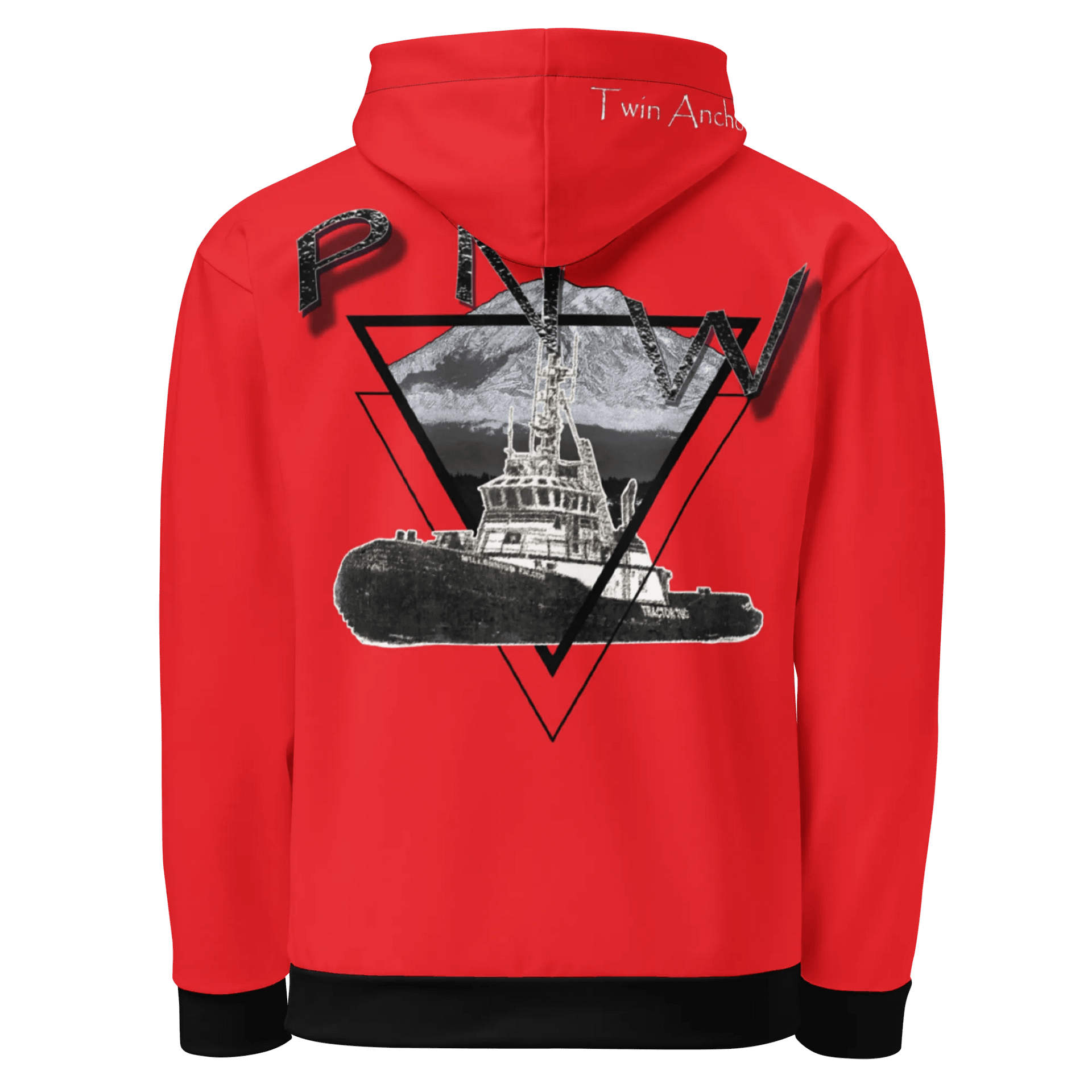 Red Triangle-Mt Raine- PNW Millennium Tug Hoodie product image (1)