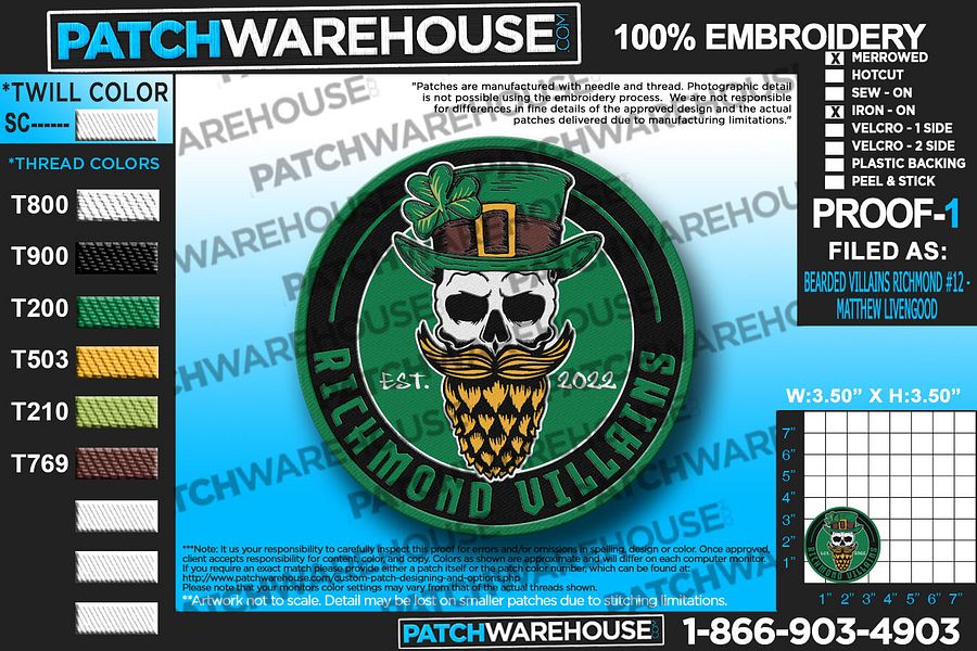 St Patricks Day Patch - PRE SALE product image (1)