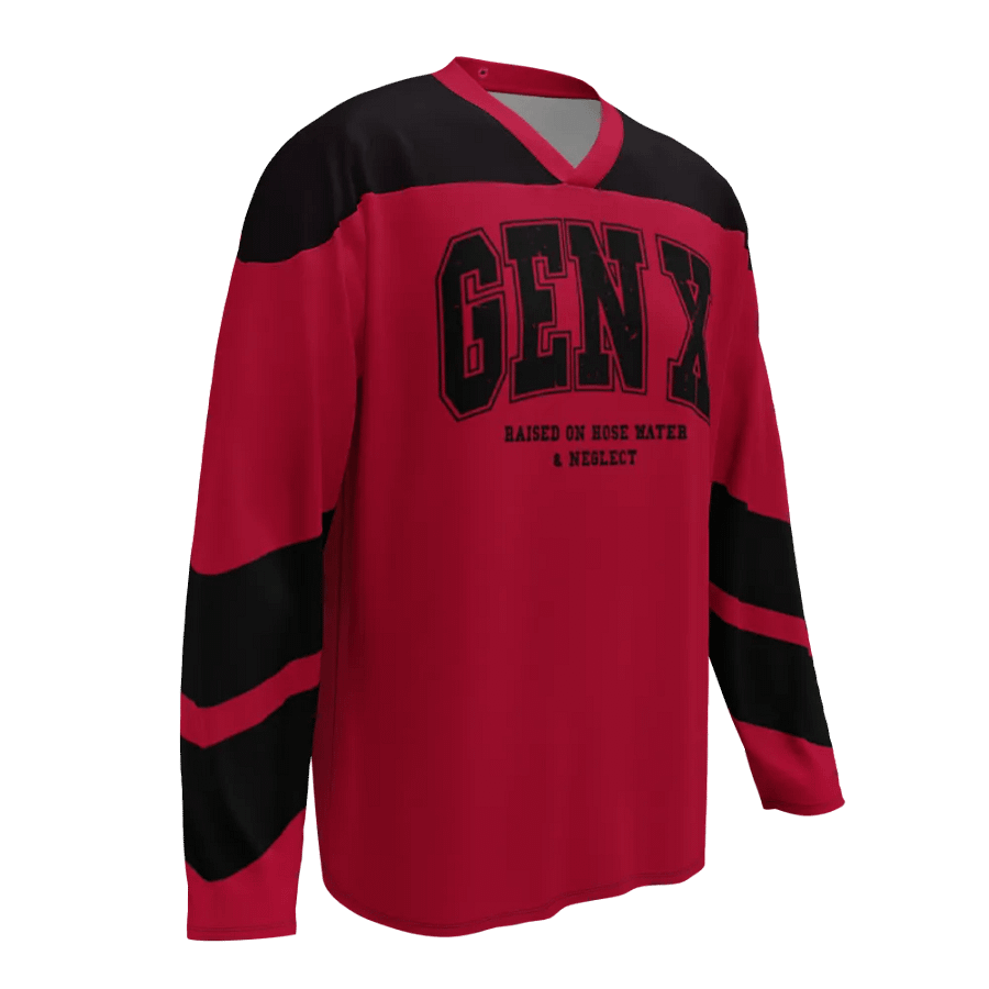 Distressed Gen X Hockey Fan Jersey product image (1)